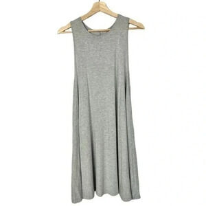 Tart Collections Gray Sleeveless Cut Out Back Swing T-Shirt Dress S